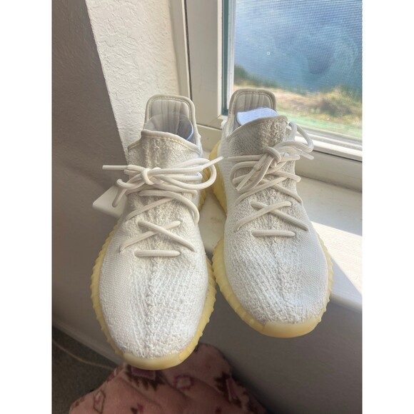 Yeezy Adidas Boost 350 V2 Sneakers Men’s Size 8 in Cream White - Picture 5 of 12